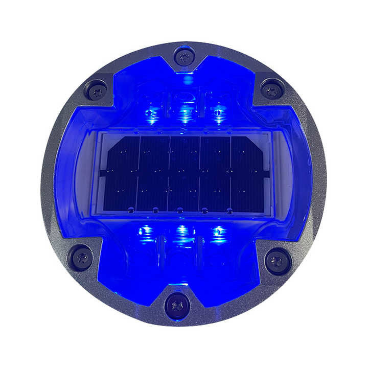 143 mm Durchmesser Solarstrom Strassenstangen 6 Schrauben Aluminium Gehäuse für die Straßenmarkierung