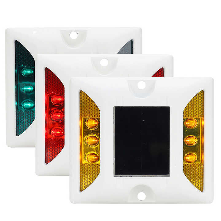 125 * 110 * 25mm Blaue Solar LED Straßenstift blinkende Katzen-Auge Straßennummer