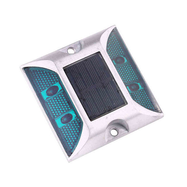 Flashing Road Stud Sonnenlicht Grüne Farbe angepasst für dunkle Straße
