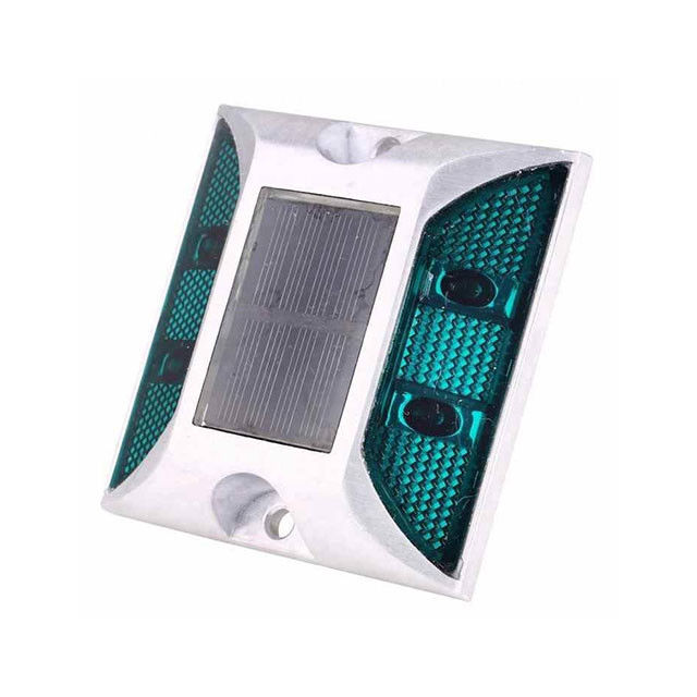 Flashing Road Stud Sonnenlicht Grüne Farbe angepasst für dunkle Straße