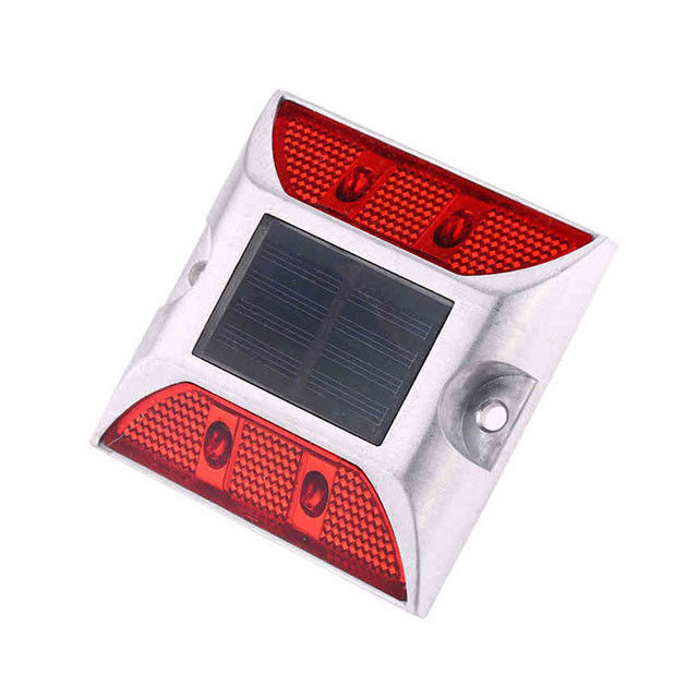 Rote Farbe Hochhelligkeit LED Aluminium Solar Road Stud FCC-Zertifikat