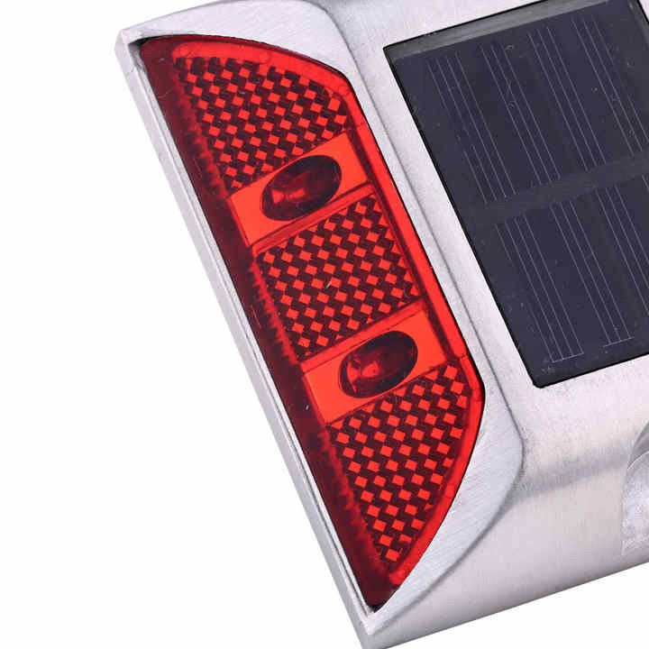 Rote Farbe Hochhelligkeit LED Aluminium Solar Road Stud FCC-Zertifikat