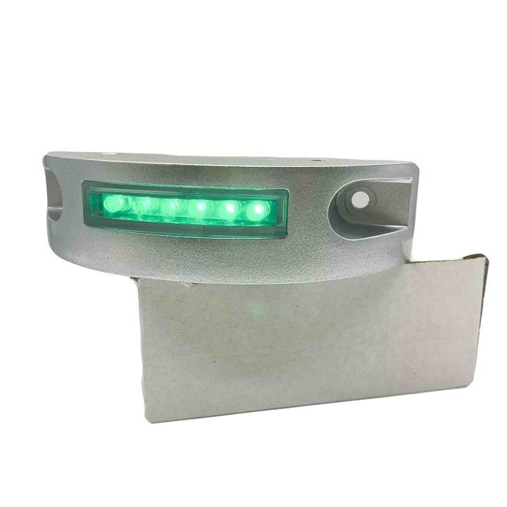 Gelbe LED-Aluminium Solarstraßen-Stud Halbmond-Form blinkende LED-Marker-Leuchten