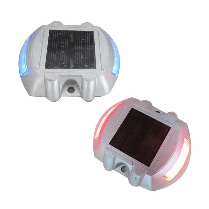 Horseshoe Solar Led Reflektor Straßenstift Marker Katze Auge Blinklicht