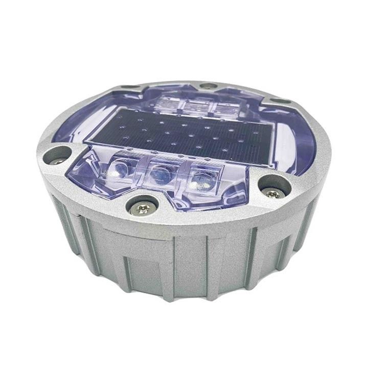 Hochhelligkeits-LED-Solarstraßenstangen 6 Schrauben Erdgebettete Solar-LED-Katzen-Auge