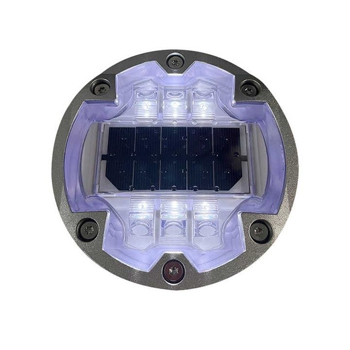 Hochhelligkeits-LED-Solarstraßenstangen 6 Schrauben Erdgebettete Solar-LED-Katzen-Auge
