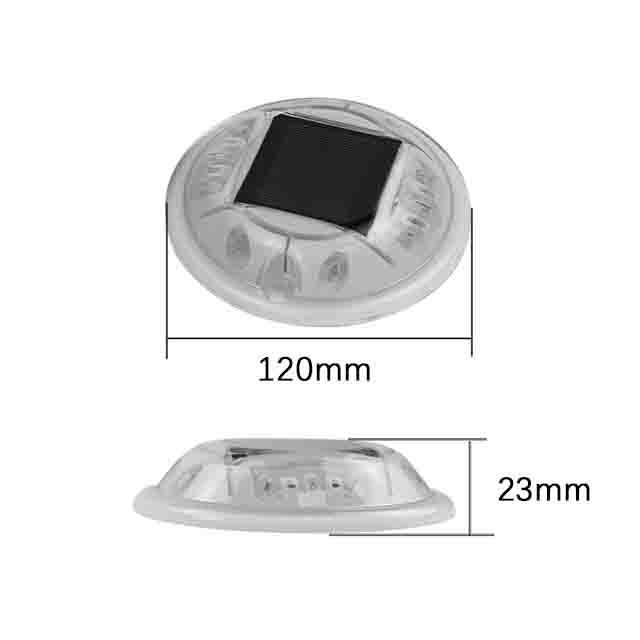 PC Plastik Warnung Blinkende LED-Reflektor Solar LED Straßenstangen Katze Augen Licht