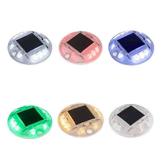 Hohe Helligkeit PC Runde Form Sonnenpflaster Marker Licht IP68 Kunststoff Katzen-Auge