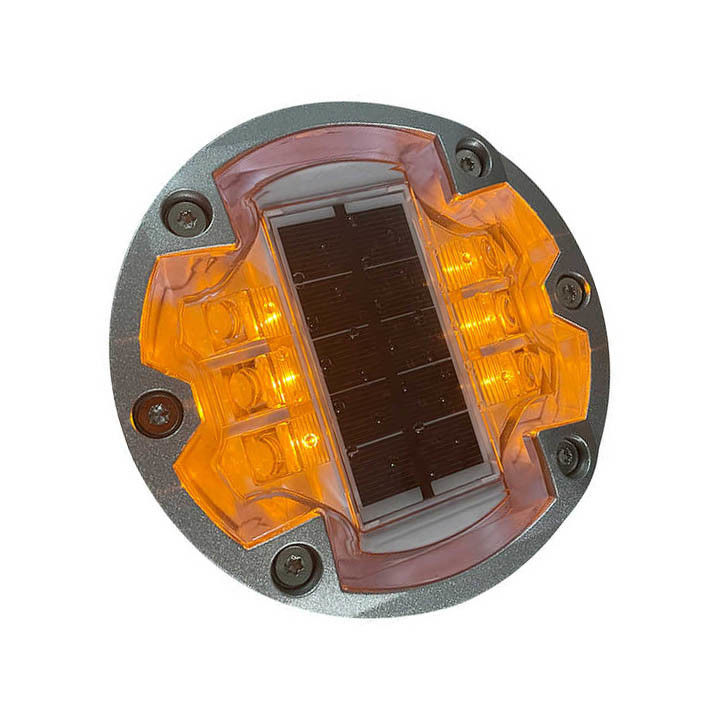 Solar Cat Eye Studs Aluminium Straßenreflector IP68 LED-Straßenbahnmarkerlicht
